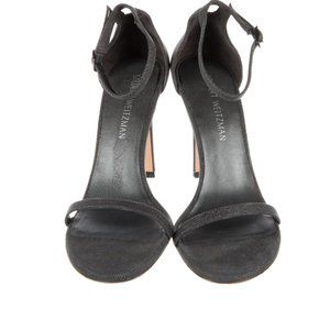 Stuart Weitzman Glitter Accent Nudist Heel US 9.5